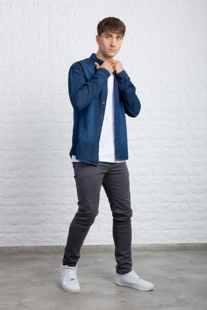 Camisa de Jeans Azul - Imagen 8