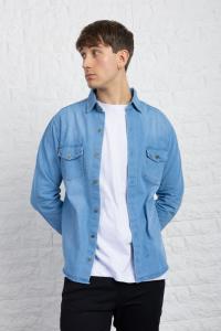 Camisa de Jeans Celeste