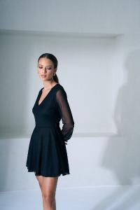 Vestido V Forrado - Miniatura 2