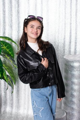 Campera Charlotte Cuerina Cocodrilo - Miniatura 3