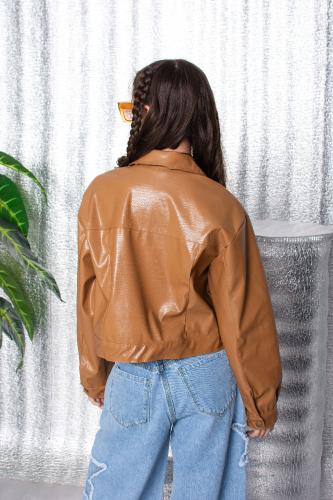 Campera Charlotte Cuerina Cocodrilo - Miniatura 5