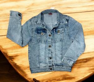 Campera Jeans Premium Unisex Elastizado Arenado
