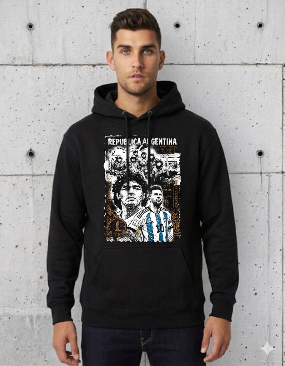 Maradona y Messi Buzo Canguro - Imagen 1