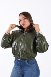 Campera   Ekos Bomber Cuerina con Piel - Miniatura 2