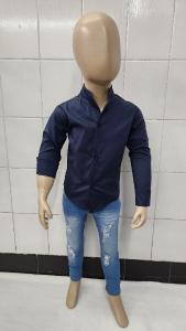 Camisas Elastizada Importado Liso de Bebé Cuello Mao - Miniatura 2