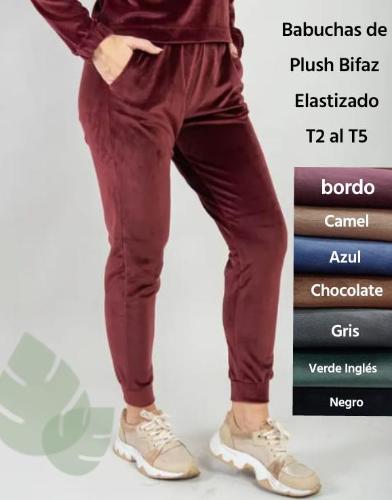 Jogging de Plush Bifaz Elastizado