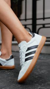 Zapatillas Samba Blanco Linea Negras Nacionales