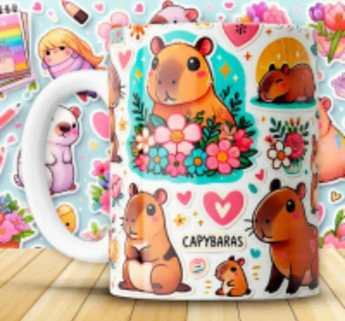 Tazas Capibara Microondas