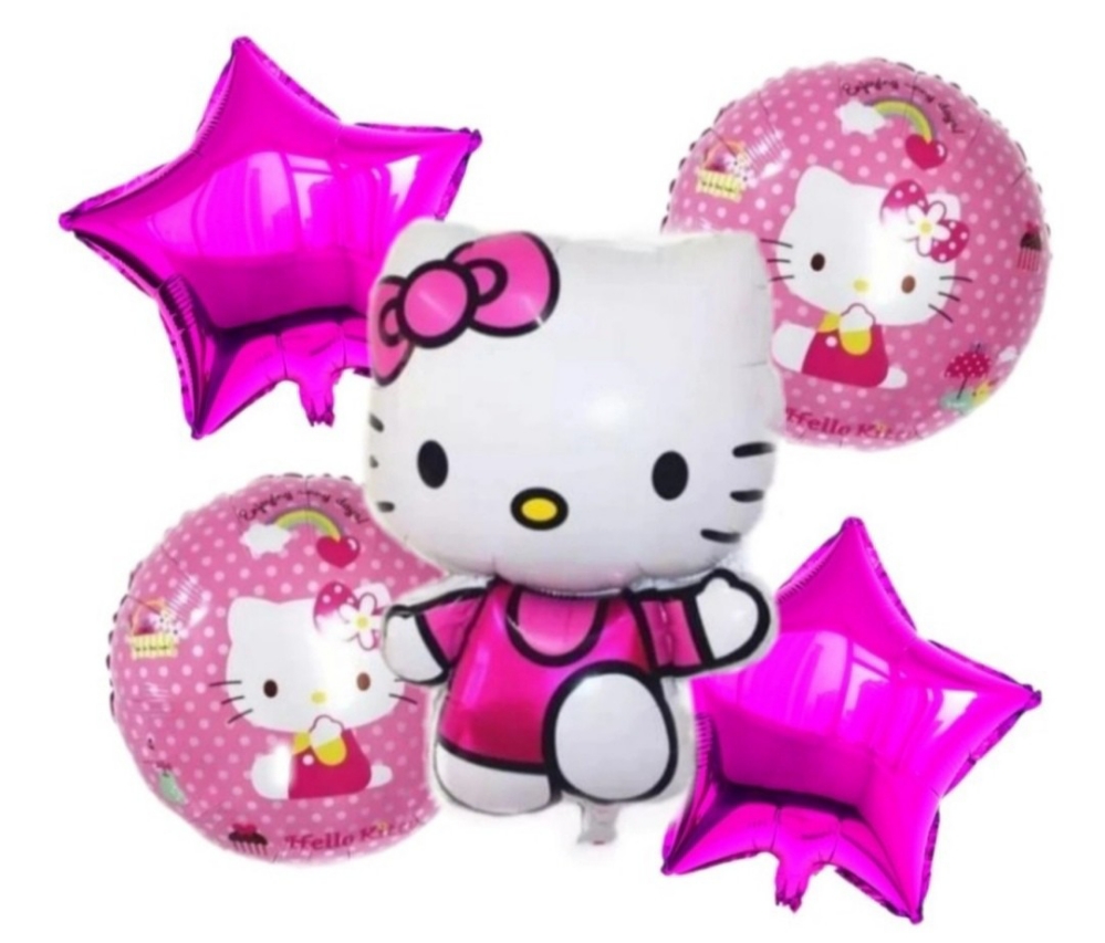 Set Globos Kitty & Unicornio - Imagen 3
