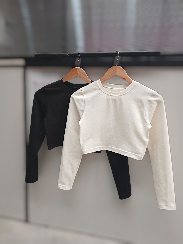 Camiseta Crop Manga Larga - Imagen 1