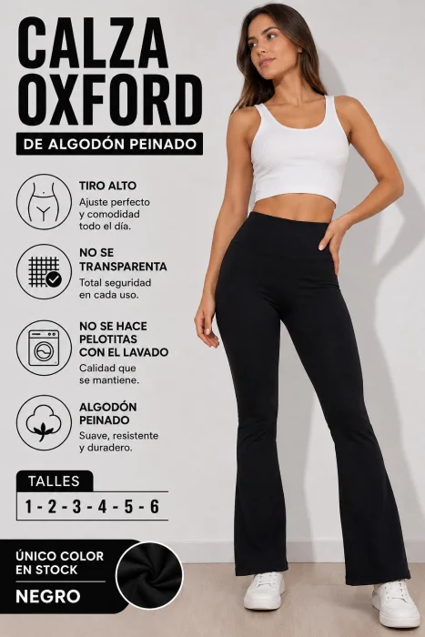 Calza Oxford de Algodón Peinado