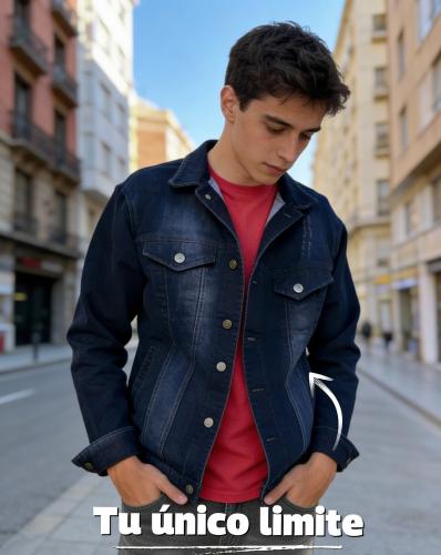 Campera de Jeans Rigida - Miniatura 3