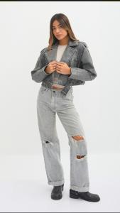 Campera Cuero Gastada Mujer - Miniatura 2
