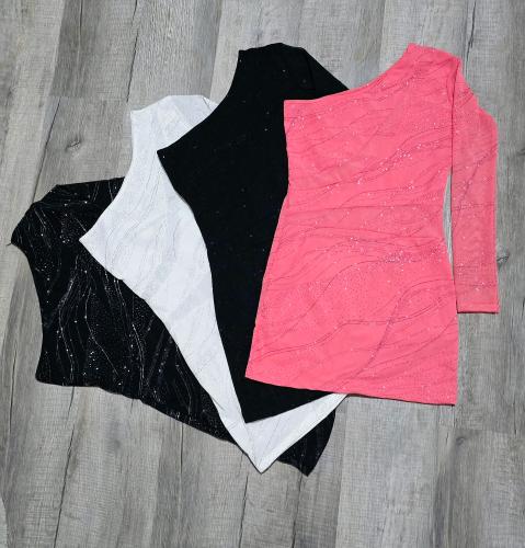 Vestido un Hombro C/recortes - Tull Glitter - Miniatura 3