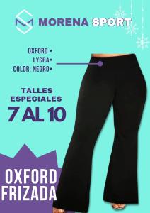 Caoza Oxford Frizada Térmica Talle Especial