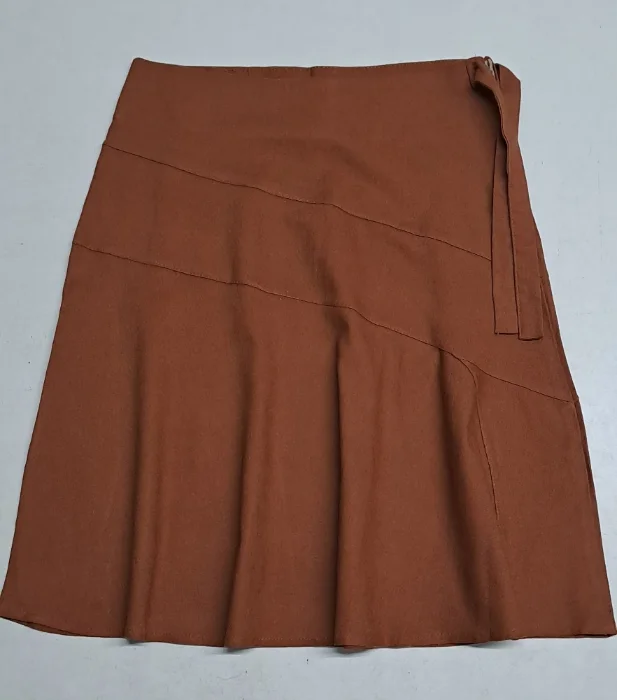 Pollera Lino Algodón Modelo Plato