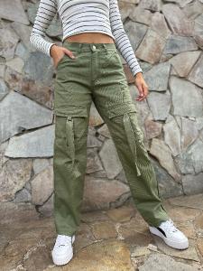 Cargo Gabardina Rigida Verde Oliva - Miniatura 4