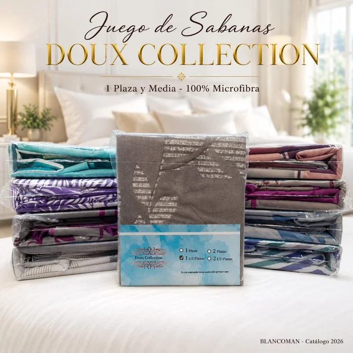 Sabanas Estampadas "doux Collection" - 1 Plaza y Media