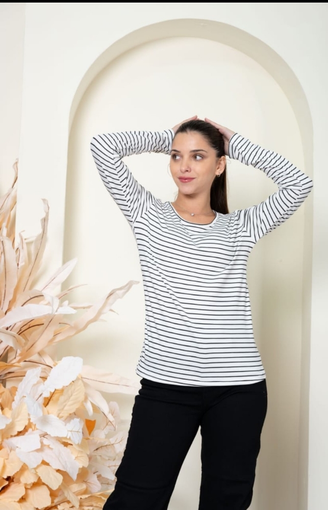 Camisetas Modal Rayado - Imagen 2