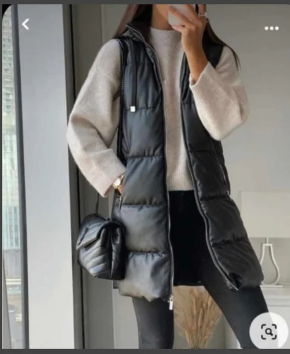 Chaleco Largo Puffer Talle Especial