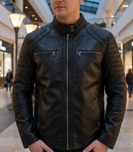 Campera Eco Cuero Hombre