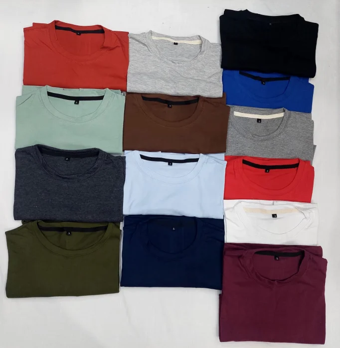 Remeras Lisas Algodon Peinado (cortes Reales)