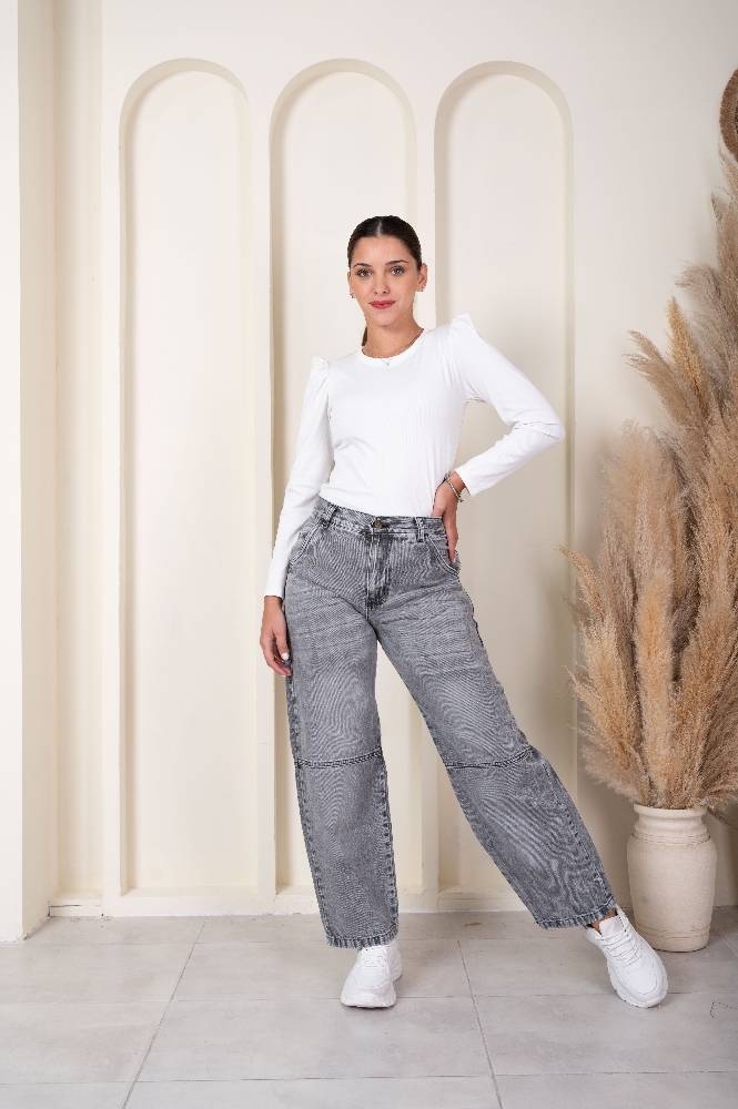 'art. 480-2' 36 al 44 - Baggy Gris Arenado + Recortes "trend" - Imagen 2