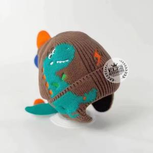 Gorros Dino de Lana Importados de Niños Forrados con Plush - Miniatura 5