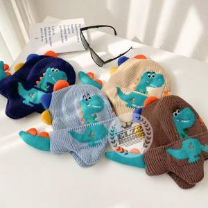 Gorros Dino de Lana Importados de Niños Forrados con Plush - Miniatura 6