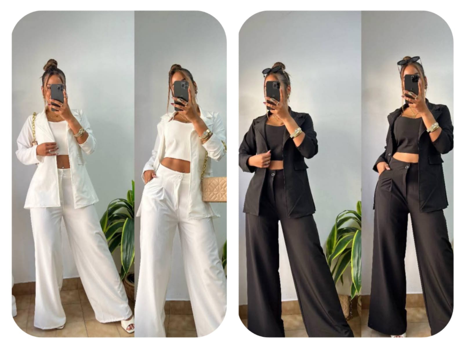 Conjunto 3 Piezas Pantalón Blayser y Top Regulable. - Imagen 1