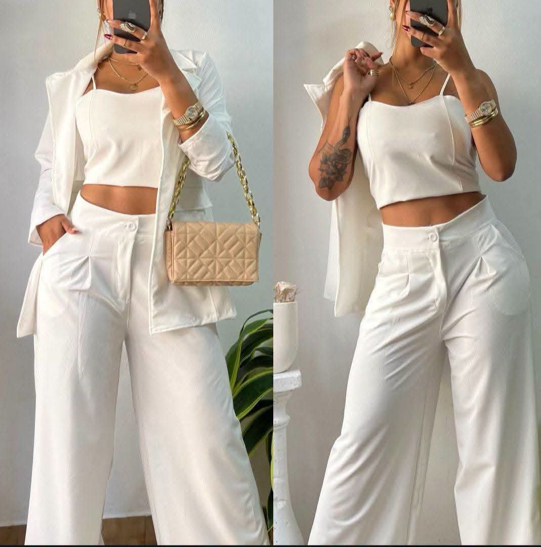 Conjunto 3 Piezas Pantalón Blayser y Top Regulable. - Imagen 5