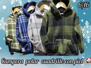 Campera Polar Cuadrille con Corderito - Miniatura 1