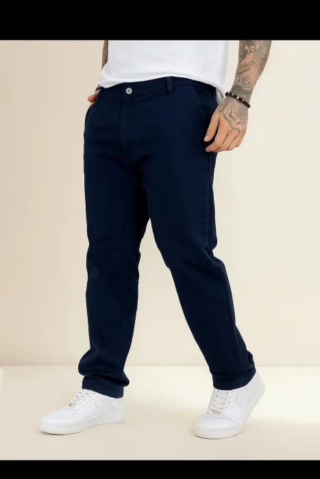 Pantalón de Hombre Corte Chino Gabardina Rigido