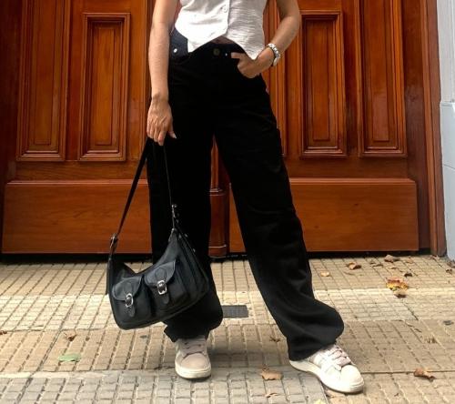 Jean Baggy Black (tiro Alto)
