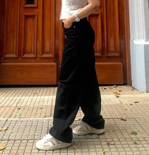 Jean Baggy Black (tiro Alto) - Miniatura 3