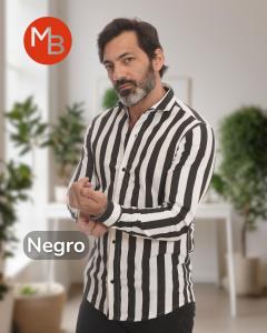 Camisa Elastizada Raya Ancha