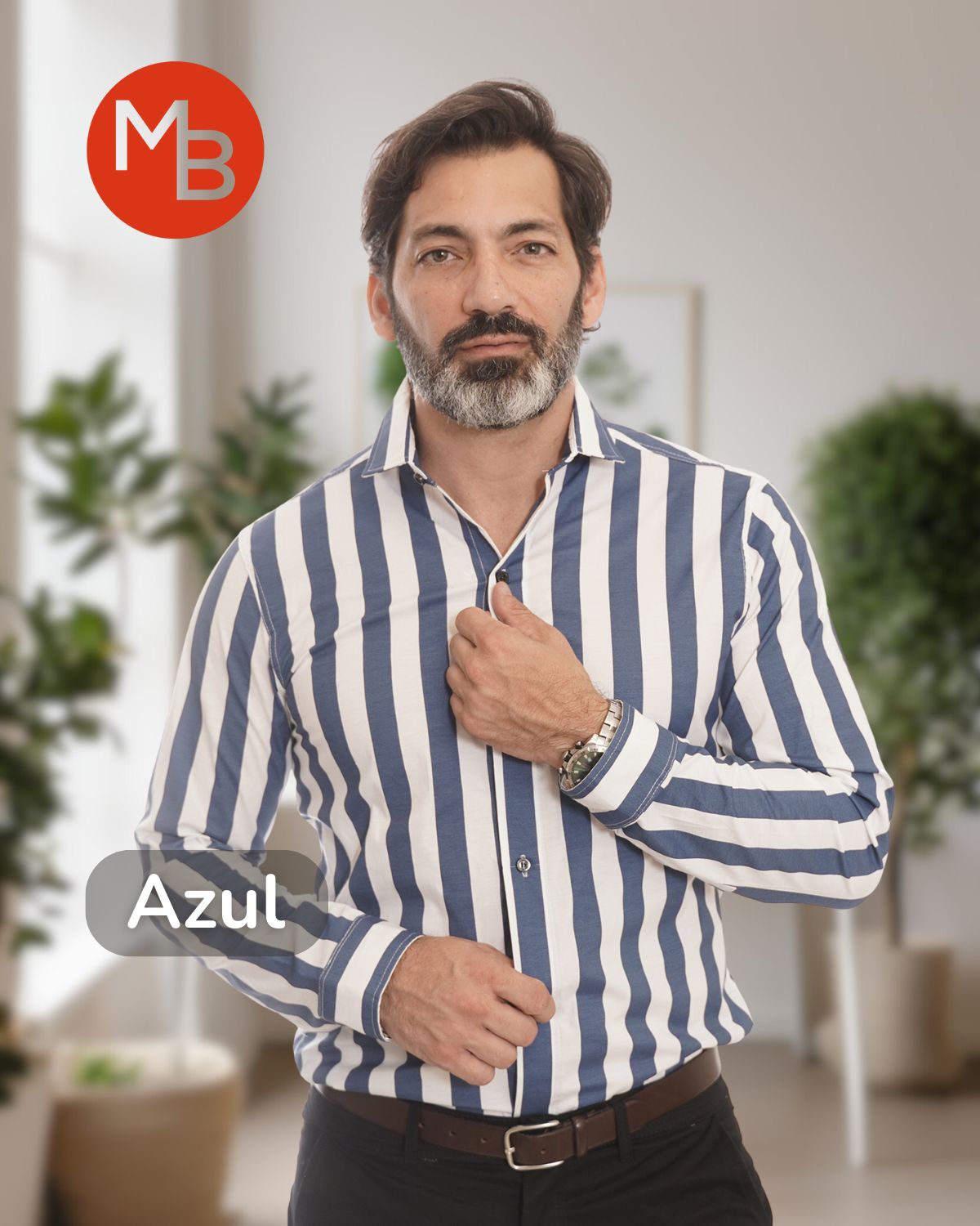 Camisa Elastizada Raya Ancha - 2.jpg