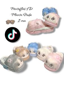 Pantuflas Dama 3d Muñequita Pelona Peluche - Miniatura 2