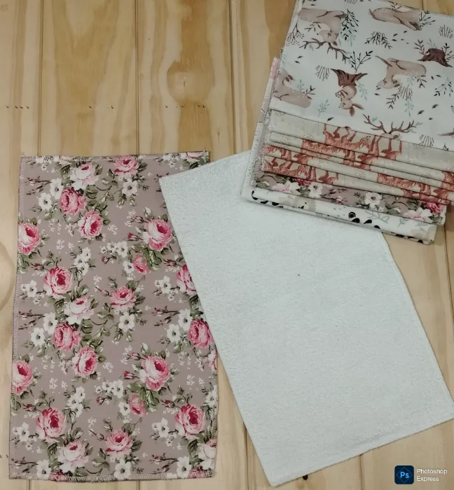 Pack de 3 Babitas de Gabardina con Reverso de Toalla