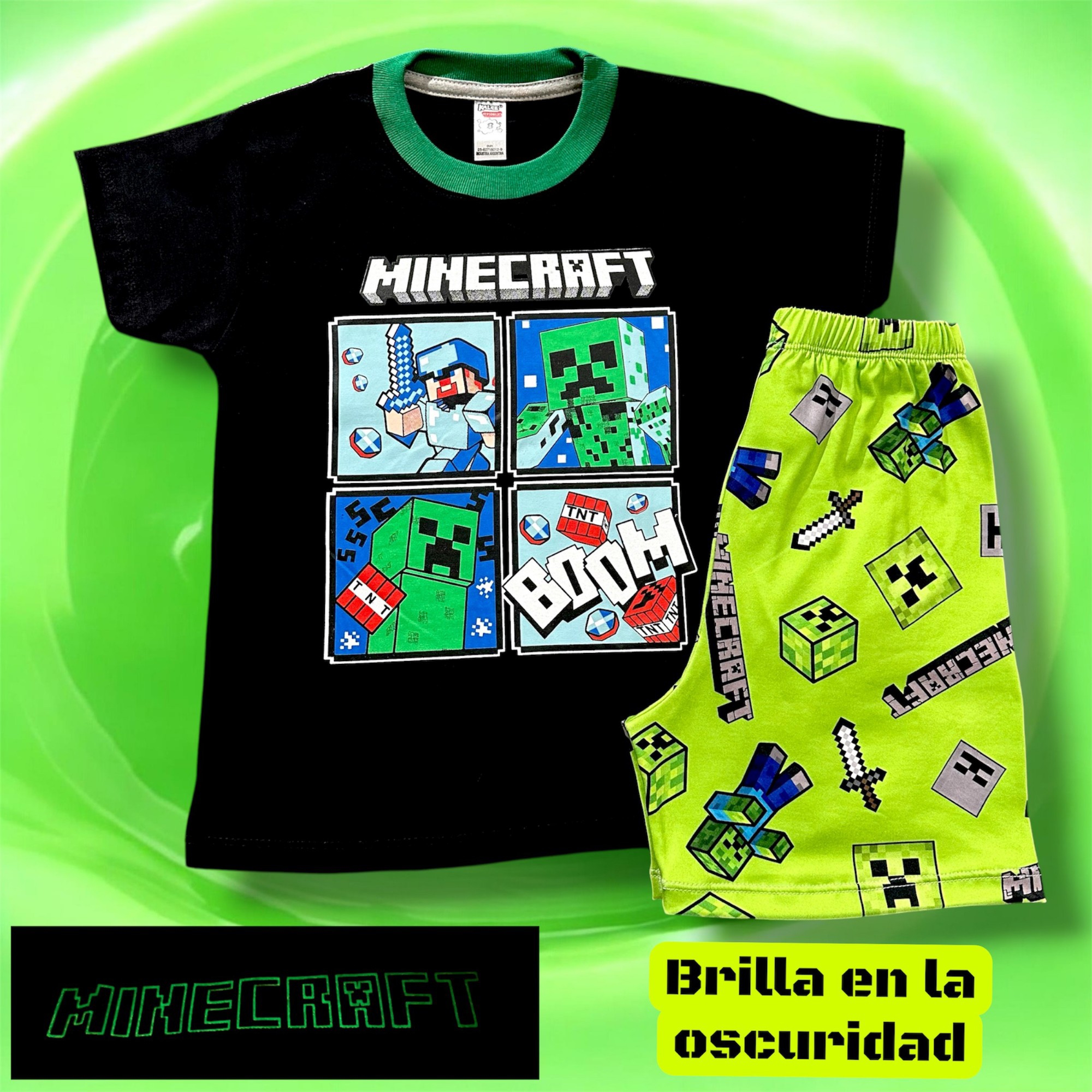 Pijama Minecraft con Brillo - Imagen 2