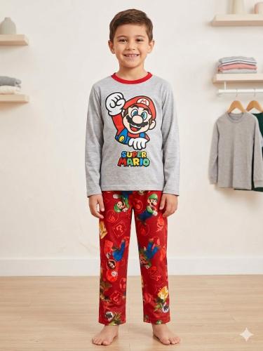 Pijama Mario Bross con Brillo en la Oscuridad