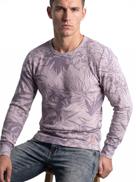 Buzo Wafle Estampado - Art 784