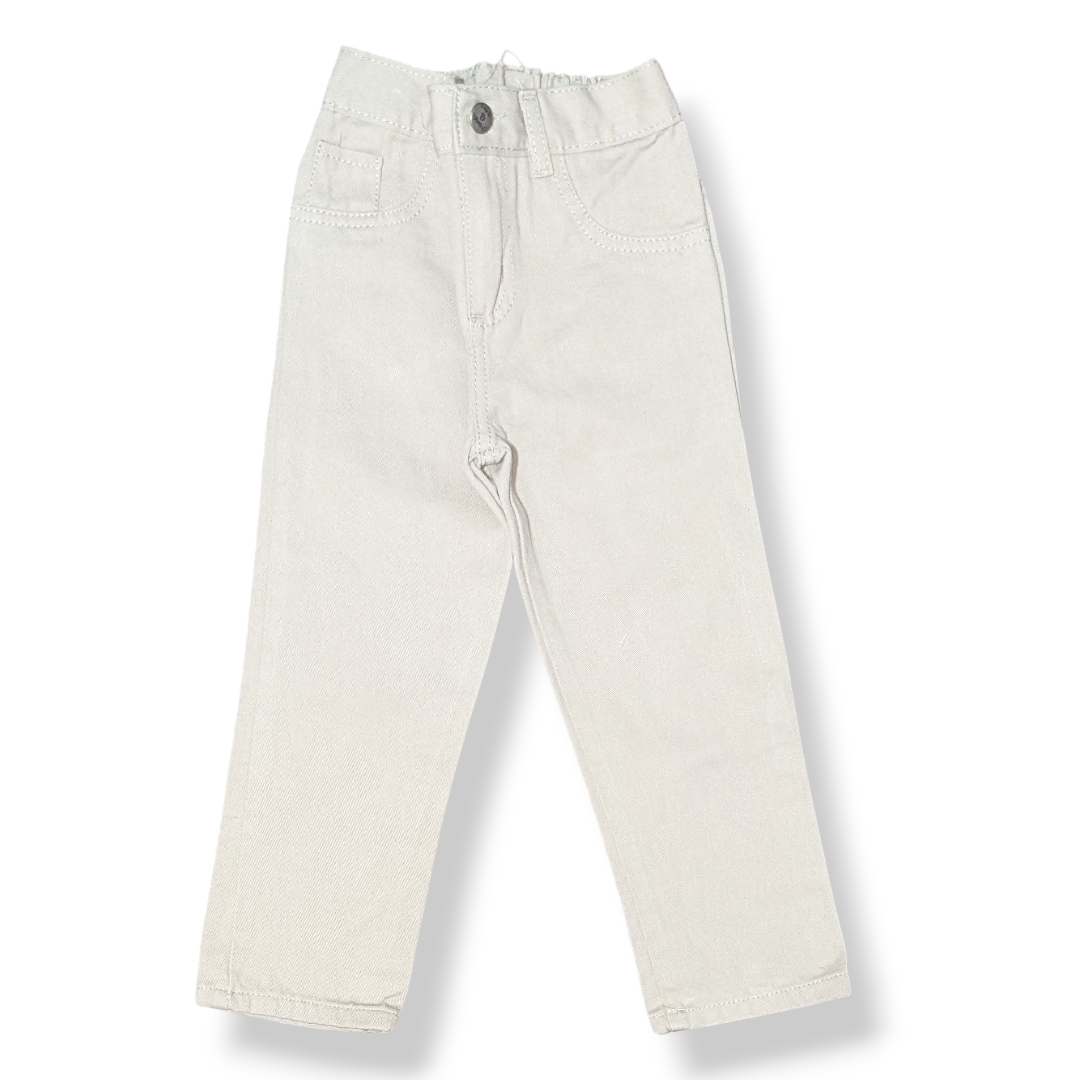 Art 3955 Pantalon Bb Unisex Gabardina Rigida Recto Ancho - 3955%20beige.jpg