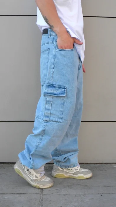 Nuevo Ingreso Baggui Jeans Arenado Celeste