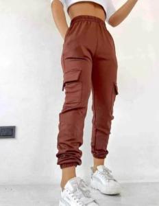 Pantalon Cargo Dama Frisado - Miniatura 3