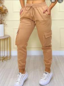 Pantalon Cargo Dama Frisado - Miniatura 2