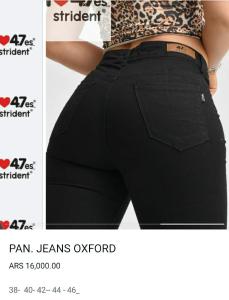 Jeans Oxford Negro Localisado - Miniatura 3