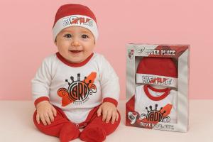 Set en Caja 3 Piezas River Plate (body, Medio Oso y Gorro) Talle Unico