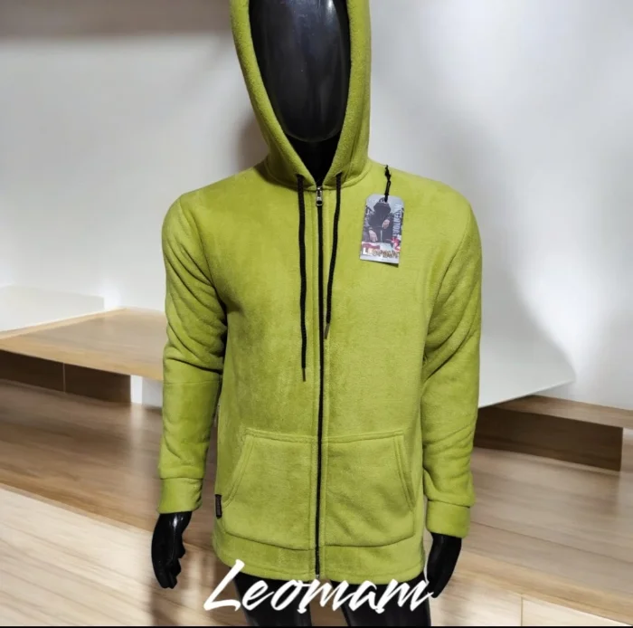 Campera de Polar con Piel