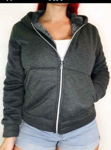 Campera Jersey con Piel - Miniatura 4